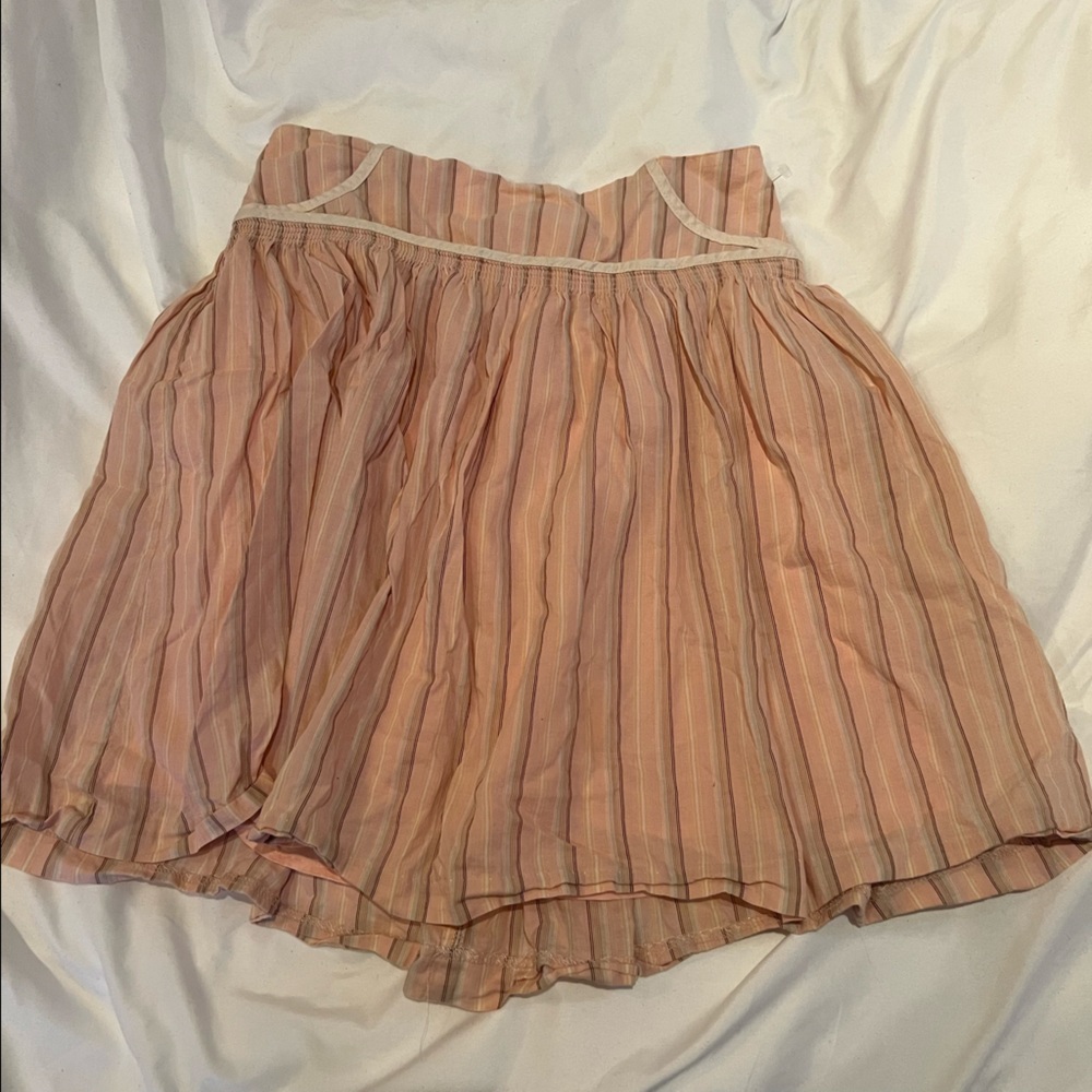 vintage mini skirt / flowy tube top!!